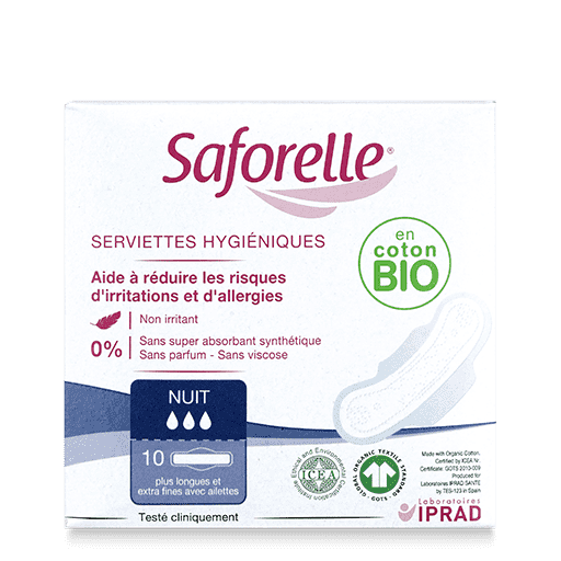 Organic Towel Night - Intimate Protection Saforelle